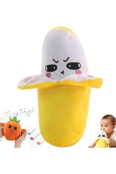 Generic Banana Sound Plush Toy, Induction Beat Piano Plush Toy, Fruit Interac...