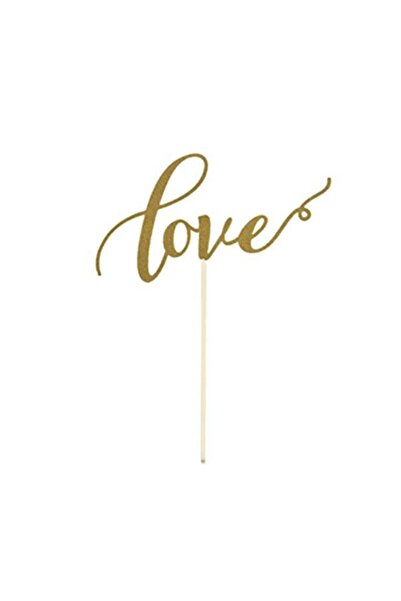 Generic Glittery Love Cake Topper for Wedding Party Supplies, Decorations