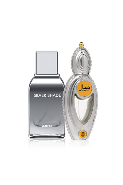 Ajmal Silver Shade 100ml & Wisal 50ml EDP | Unisex Perfume Duo