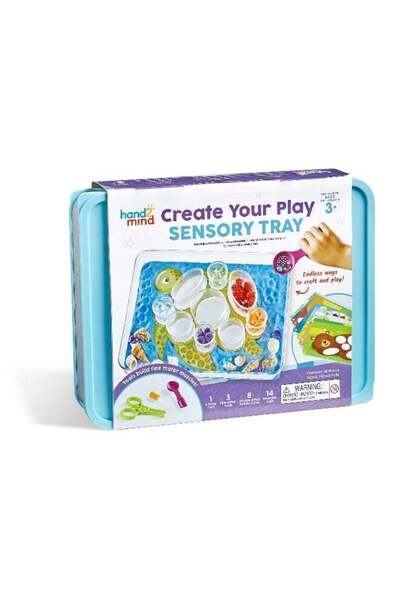 Generic Create Your Play Sensory Tray (3-Piece Set, Lidded Bin & Dividers, Ag...