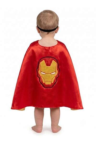 Generic Ironman Cape and Mask Set - Kids Cloak with Felt Eye Mask for Hallowe...
