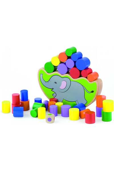 Generic Viga Elephant Balancing Activity Cube Game for Kids Ages 3+, Multicol...