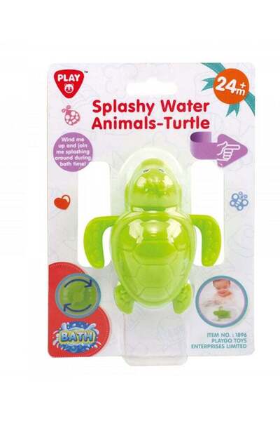 Generic Playgo Splashy Water Turtle – Wind Up Bath Toy (2 Years+)