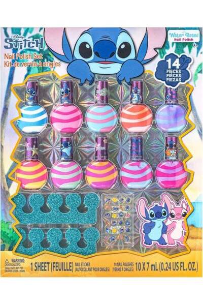 Generic Townley Girl Disney Lilo & Stitch Water Based Nail Polish Set (7 ml, ...