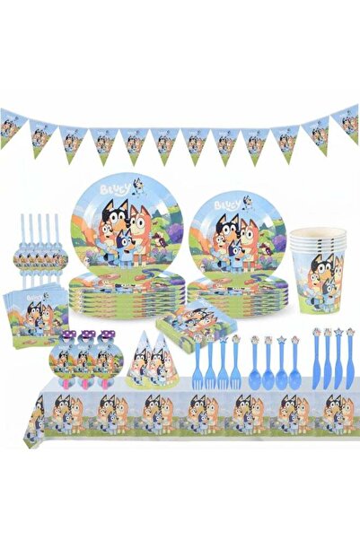 Generic 122 PCS Bluey Birthday Party Supplies Kit for Kids – Cartoon Dog Them...