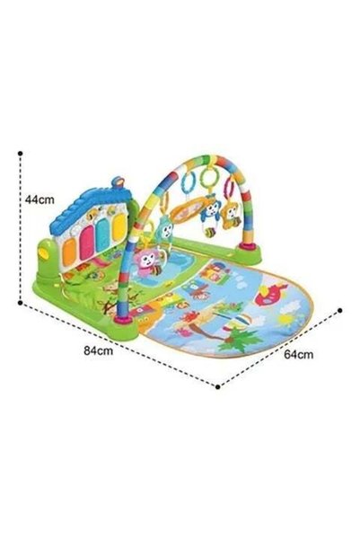 Generic Piano Fitness Mat with Music & Lights – Educational Activity Play Mat...