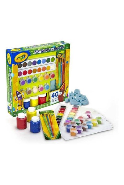 Generic Washable Paint Set for Kids – 40-Piece Art Supplies Kit | Non-Toxic W...