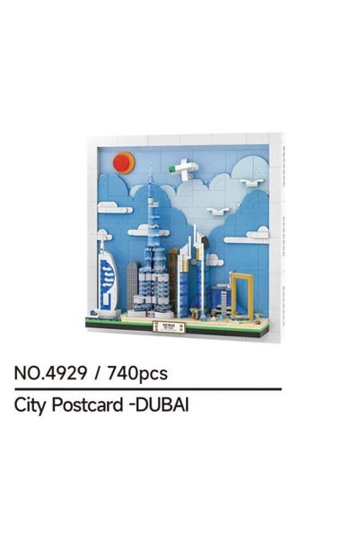 Generic Dubai City Postcard Building Blocks Set 4929 (Age 6+, 740 Pieces)