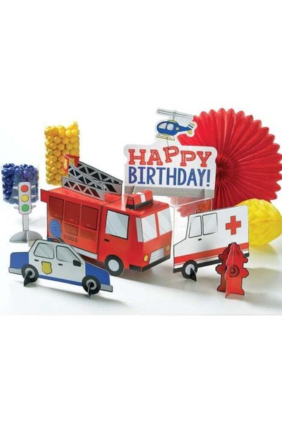Generic First Responders Table Centerpiece Decorating Kit 2pcs
