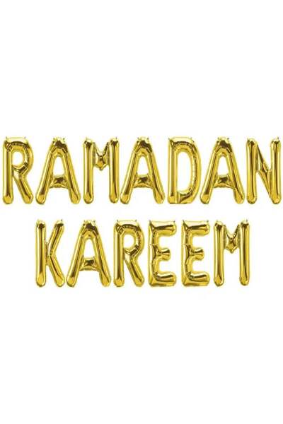 Generic Ramadan Kareem Foil Balloons Gold, for Occassions like Ramadan