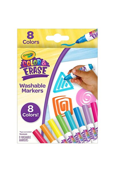 Generic Crayola Color & Erase Washable Markers Set (8 Colors)