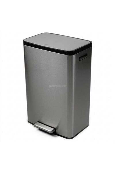 EKO Rectangular Step Bin with Soft Close Lid | Trash Can with Lid | 50 Liter,...