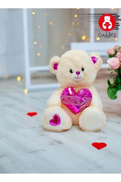 Generic Valentines Day Gifts for Him & Her, Teddy Bear with Heart, 45cm Soft ...
