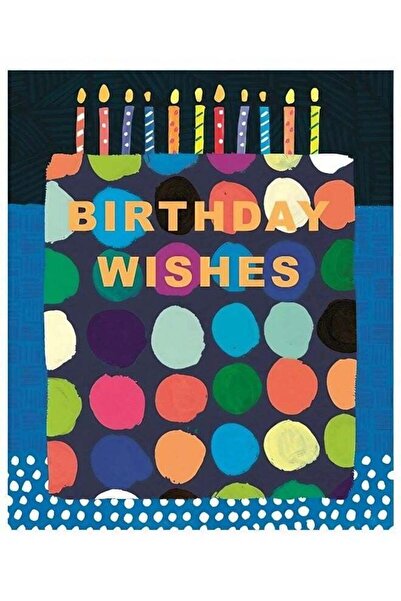 Generic UK Greetings Birthday Wishes Cake Card