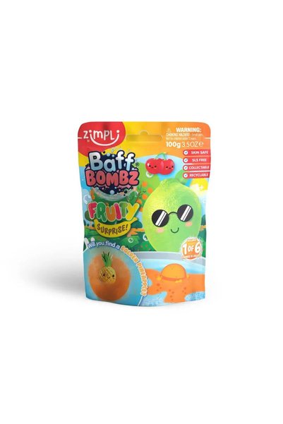 Generic Zimpli Kids Baff Bombz Fruity Surprise Bath Bomb (100g, Assorted)