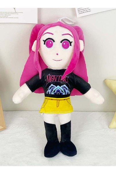 Generic Lynora Bladeflare Plush Doll 27 cm Cute Pink-Haired Anime Plushie, So...