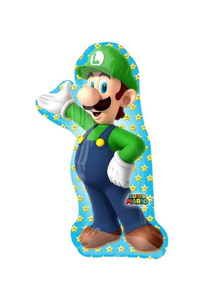 Generic Luigi Mario Printed Supershape Foil Balloon 38inch Birthday Decoratio...
