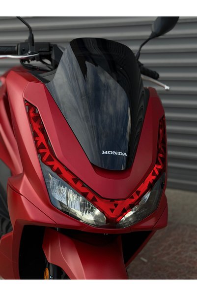Banxtre Honda PCX Deluxe Üçgen Desenli için Renkli Far Filmi Far Tasarım Stic...