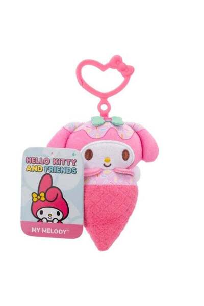 Generic Sanrio Hello Kitty and Friends My Melody Ice Cream Clip-On Plush Toy ...