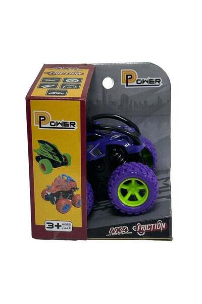 Generic D-Power - Friction Inertia Off-Road Car - Purple | Roll Over Stunt Ca...
