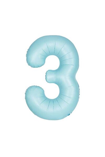Generic 34" Matte Blue 3 Foil Balloon