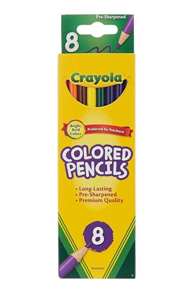 Generic Crayola Colored Pencils Long 8pc