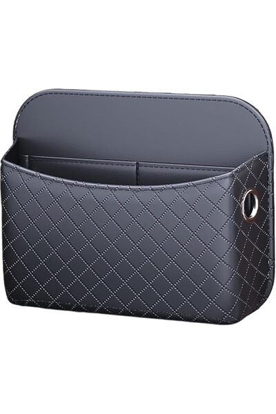 Generic Car Storage Pocket Adhesive PU Leather Storage Box