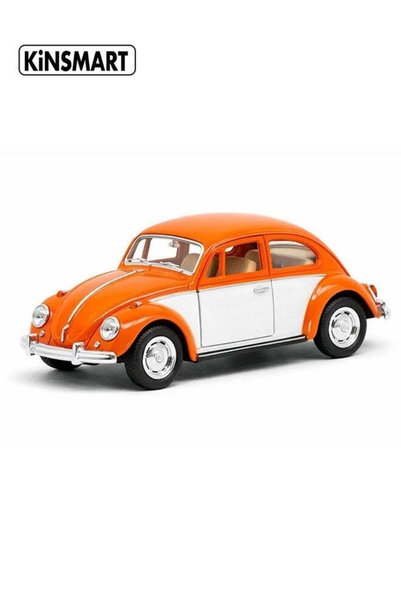 Generic Kinsmart 1:32 1967 Volkswagen Classic Beetle Die-Cast Model Car (Oran...