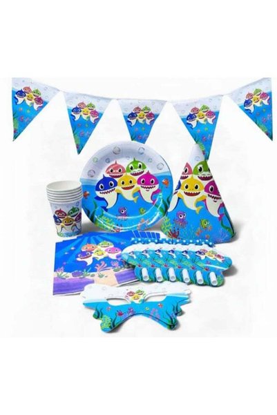 Generic 37 Pcs Baby Shark theme Birthday Party Supplies Set – Complete Kids P...