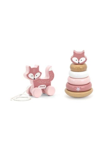 Generic Pull Along And Stacking Set - Fox