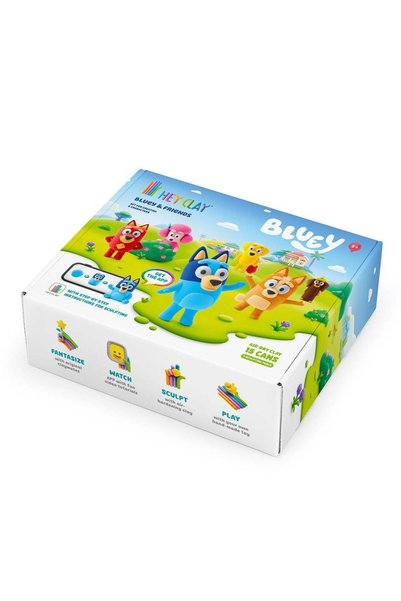 Generic Hey Clay Bluey Bluey & Friends Air-Dry Clay Cans Set (300 g, 15 Cans)