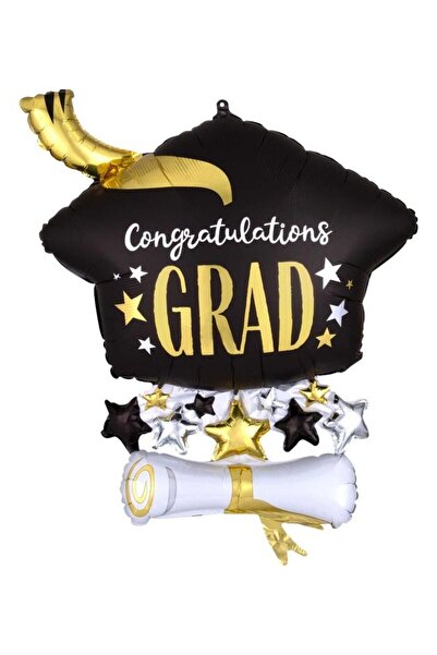 Generic Congratulations Graduation Themed Foil Balloon Decorations Party Supp...