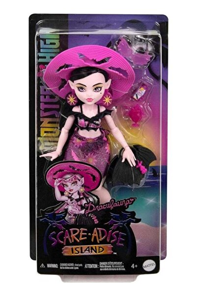 Generic Scare-Adise Island Draculaura Doll With Swimsuit, Sarong And Beach Ac...