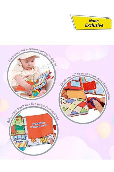 Generic Baby Cloth Book With Music & Light – Goodnight Storybook For Infants ...