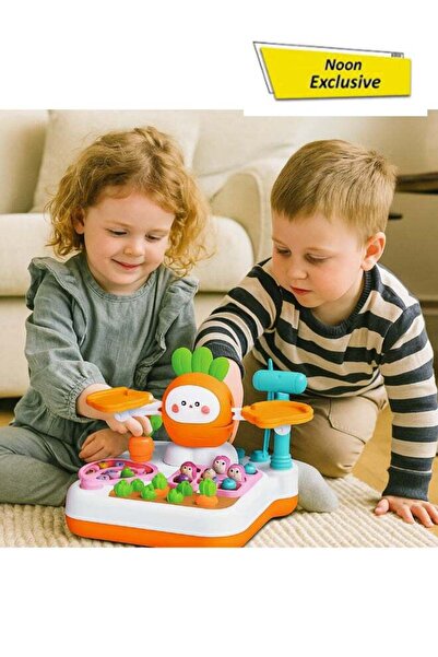 Generic 4-In-1 Baby Balance Toy – Carrot Shape Fishing Game, Whack-A-Mole, Pu...