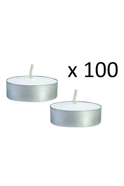Generic 100-Piece Unscented Tea Light Wax Candle Set Birthday Party Supplies