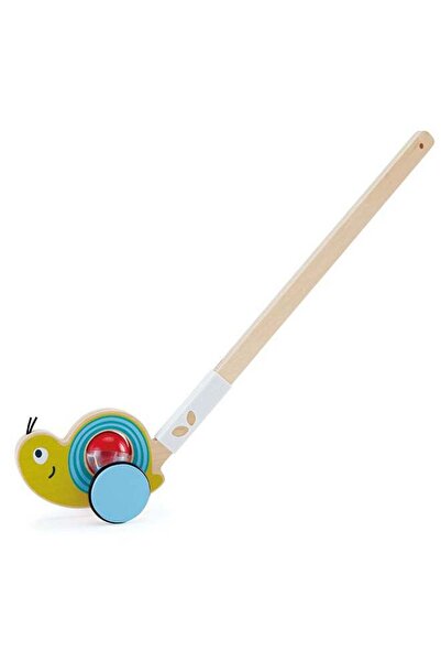 Generic Hape Snail Push Pal – Wooden Baby Walker Toy for Toddlers 12M+, Senso...