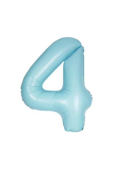 Generic 34" Matte Blue 4 Foil Balloon