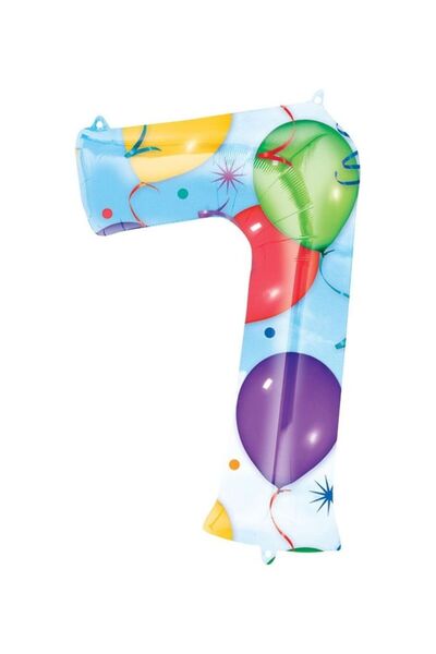 Generic Number 7 Balloon 55x88cm Decorations Party Supplies 55x88cm