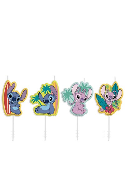 Generic Stitch Anniversary Candles 4pcs, Cake Decoration
