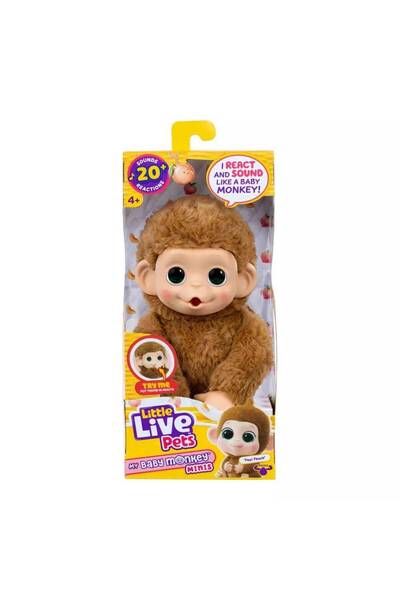 Generic Little Live Pets Series 3 My Baby Monkey Minis Pipi Peach Interactive...