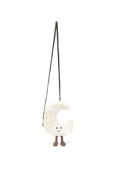 Generic Amuseables Moon Bag 22cm – Soft Plush Crescent Moon Crossbody Bag wit...