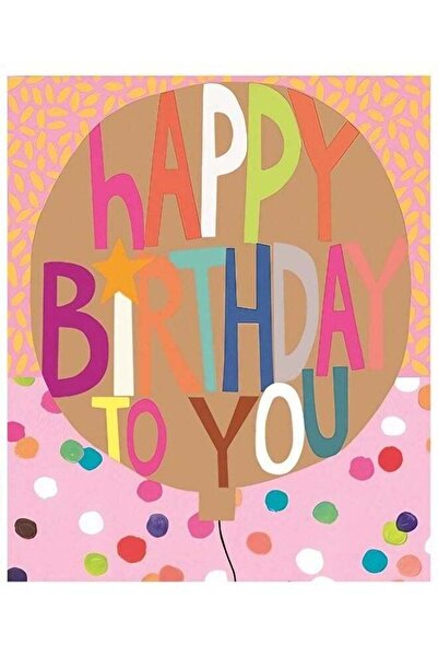 Generic UK Greetings Happy Birthday To You Balloon Card