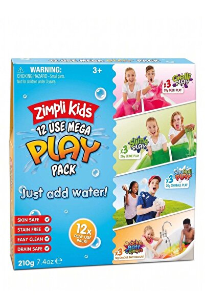 Generic 12 Use Mega Play Pack From Zimpli Kids, 3 X Gelli Play, Slime Snoball...
