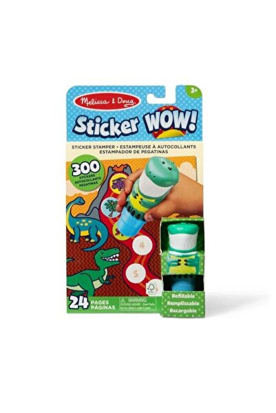 Generic Melissa & Doug Sticker Wow! Stamper & Activity Pad Set Dinosaur