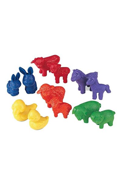 Generic Friendly Farm Animal Counters (72-Piece Set, 6 Animals/Colors, Ages 3+)