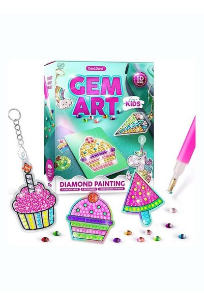 Generic Gem Art, Kids Diamond Painting Kit - Big 5D Gems - Arts and Crafts fo...