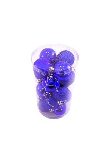 Generic Azure Bliss Ball Decorations by Party Fun 4cm Set of 20 Pcs in Blue C...