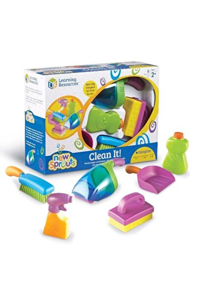 Generic New Sprouts Clean It! Set (6-Piece, Cleaning Tools, Multi-Color, Ages...