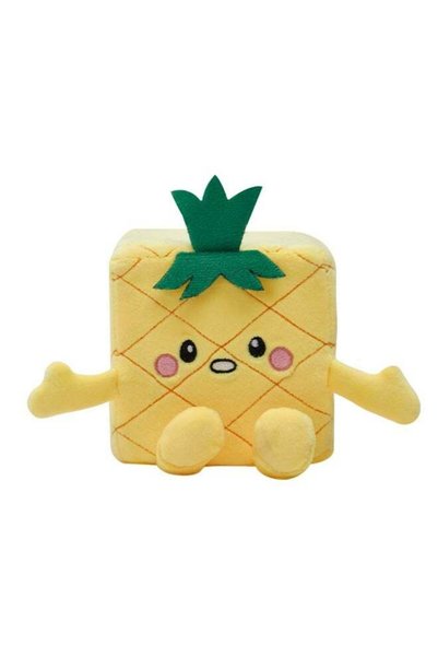 Generic Square Pals Piney Pop Pineapple Plush Toy (10 cm, Yellow/Green)